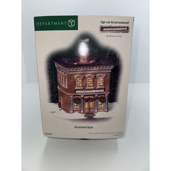 Department 56 “Drummond Bank”  New England Village Retired Christmas 56.56667 - Picture 9 of 10